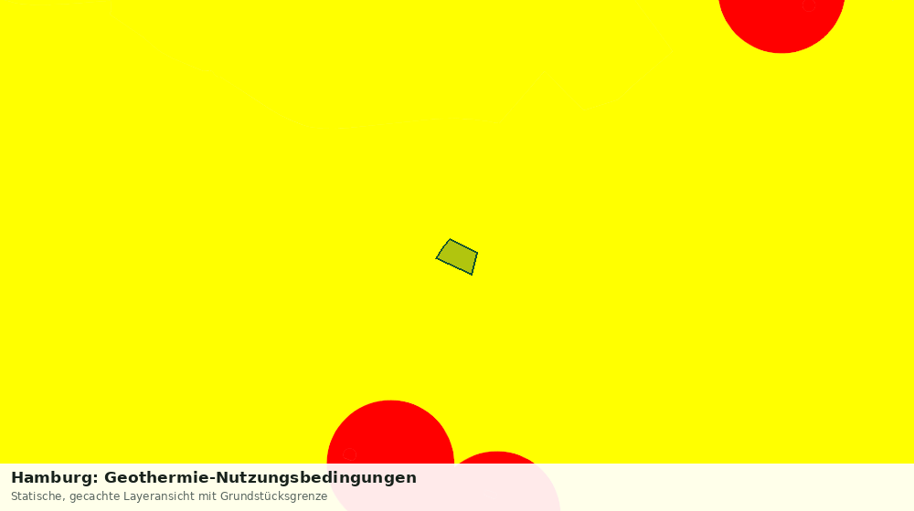 Statische Kartenansicht: Hamburg: Geothermie-Nutzungsbedingungen