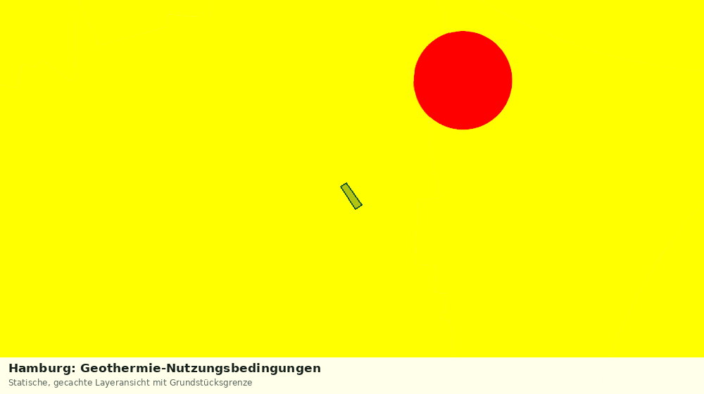 Statische Kartenansicht: Hamburg: Geothermie-Nutzungsbedingungen