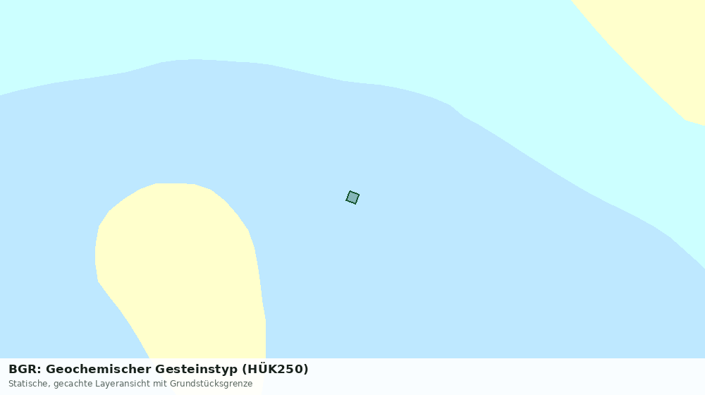 Statische Kartenansicht: BGR: Geochemischer Gesteinstyp (HÜK250)