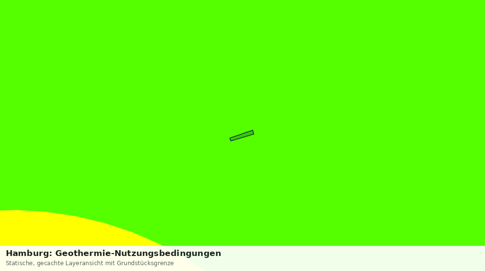 Statische Kartenansicht: Hamburg: Geothermie-Nutzungsbedingungen