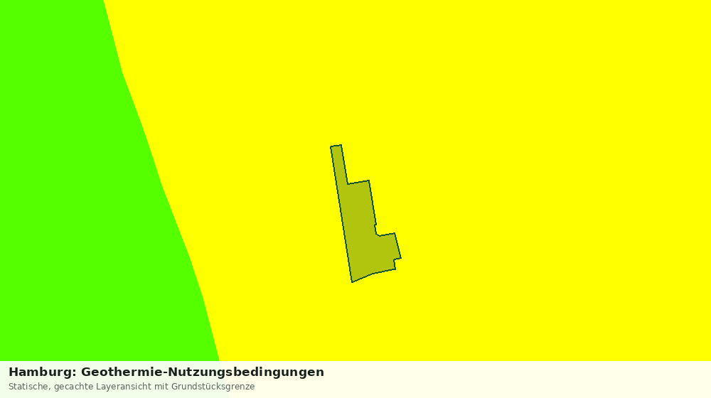 Statische Kartenansicht: Hamburg: Geothermie-Nutzungsbedingungen