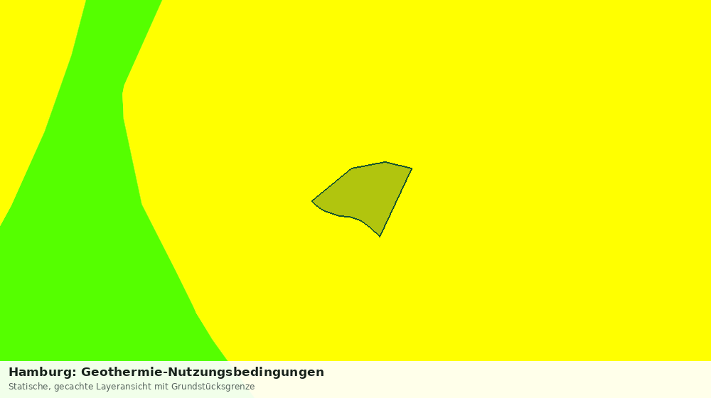 Statische Kartenansicht: Hamburg: Geothermie-Nutzungsbedingungen