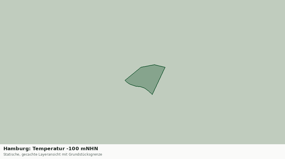 Statische Kartenansicht: Hamburg: Temperatur -100 mNHN