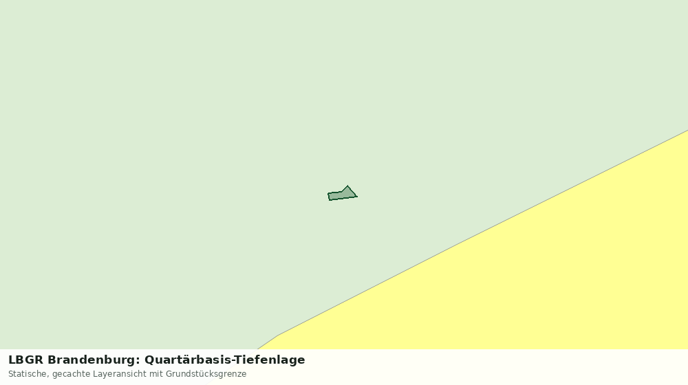 Statische Kartenansicht: LBGR Brandenburg: Quartärbasis-Tiefenlage