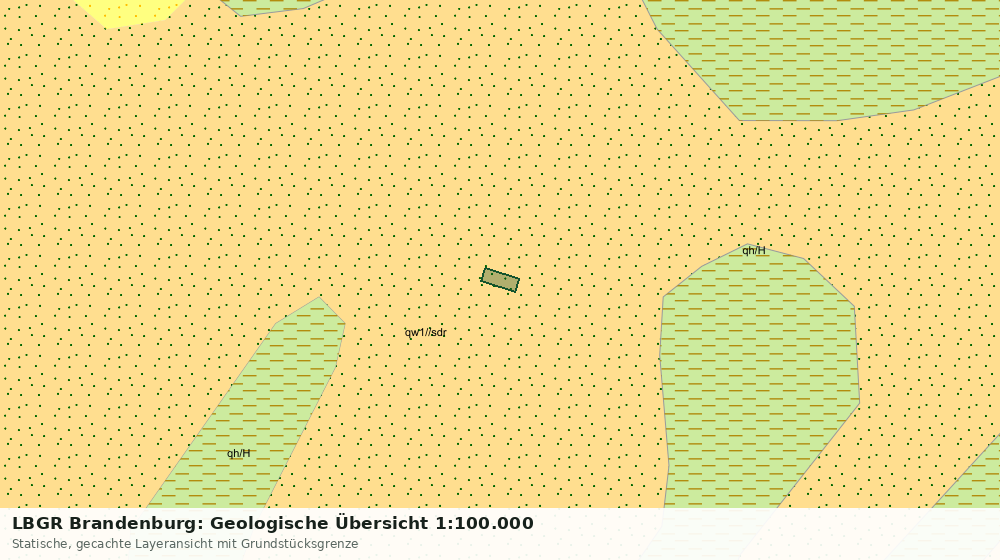 Statische Kartenansicht: LBGR Brandenburg: Geologische Übersicht 1:100.000
