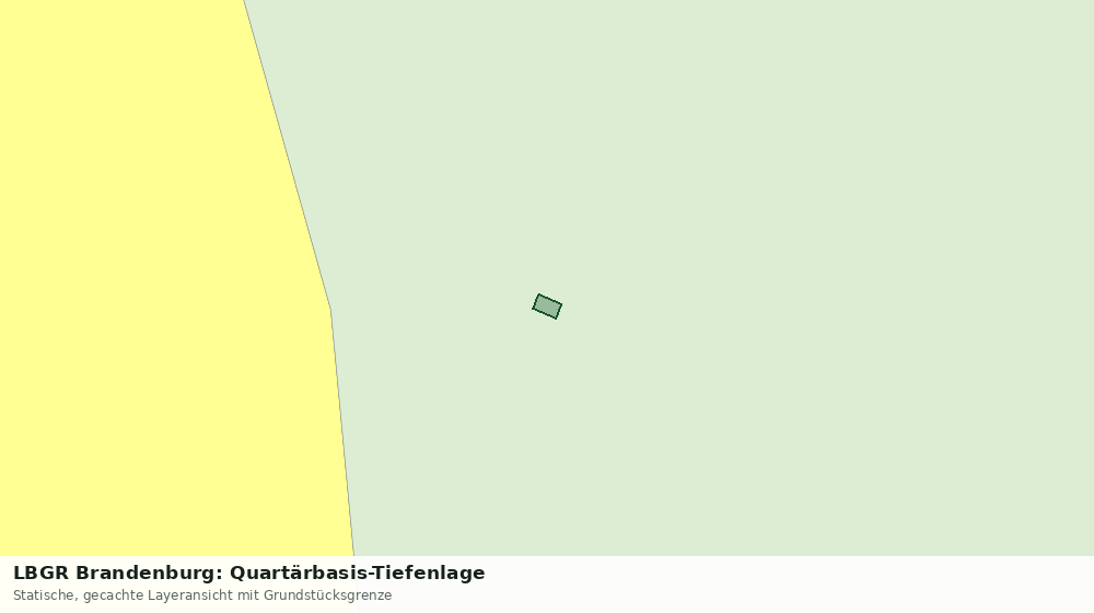 Statische Kartenansicht: LBGR Brandenburg: Quartärbasis-Tiefenlage