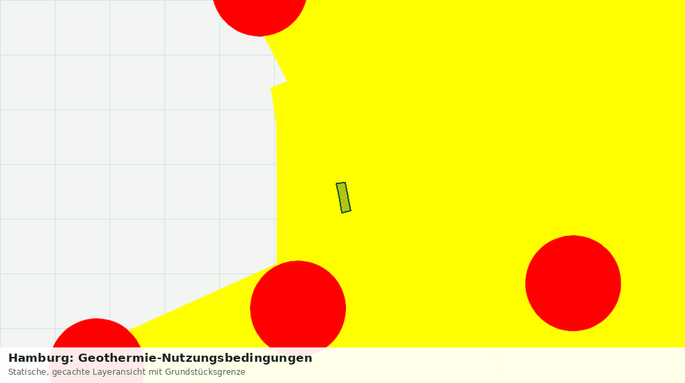 Statische Kartenansicht: Hamburg: Geothermie-Nutzungsbedingungen
