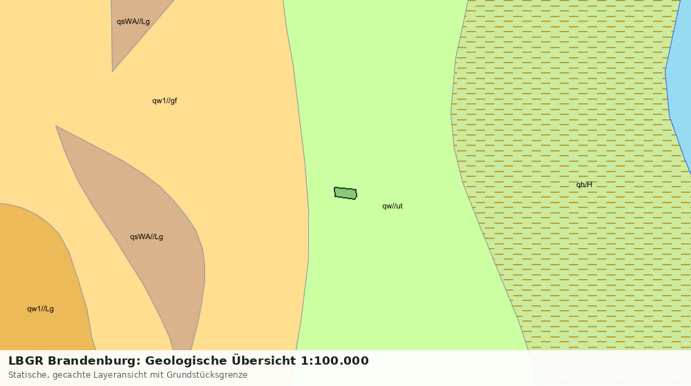 Statische Kartenansicht: LBGR Brandenburg: Geologische Übersicht 1:100.000