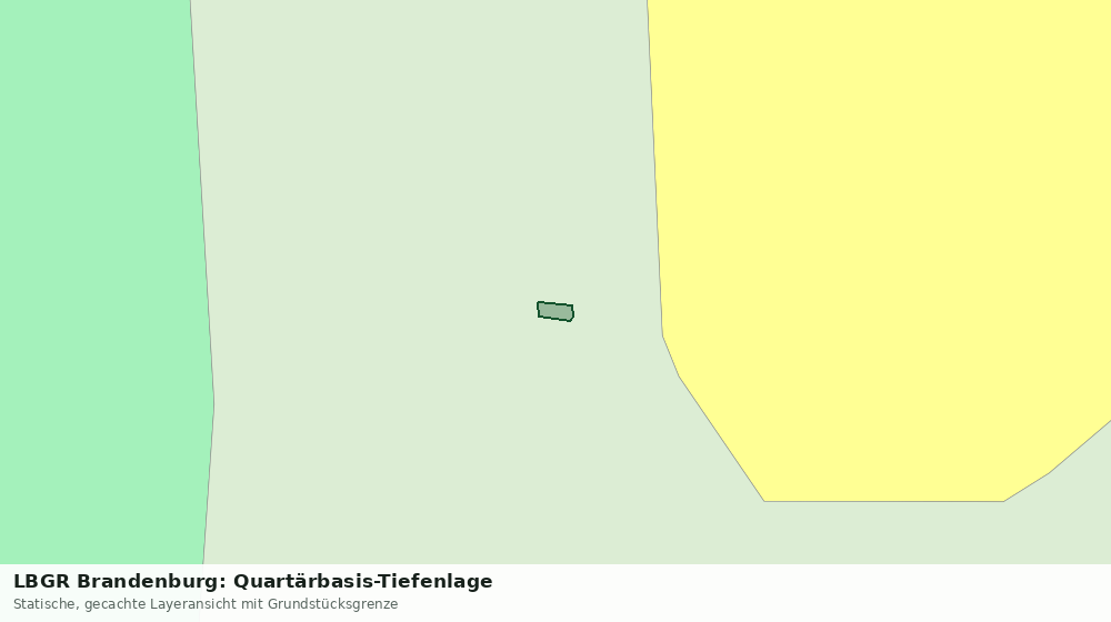 Statische Kartenansicht: LBGR Brandenburg: Quartärbasis-Tiefenlage