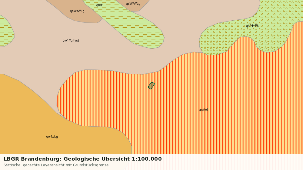 Statische Kartenansicht: LBGR Brandenburg: Geologische Übersicht 1:100.000