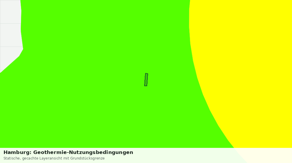 Statische Kartenansicht: Hamburg: Geothermie-Nutzungsbedingungen