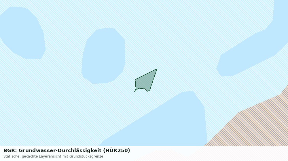 Statische Kartenansicht: BGR: Grundwasser-Durchlässigkeit (HÜK250)