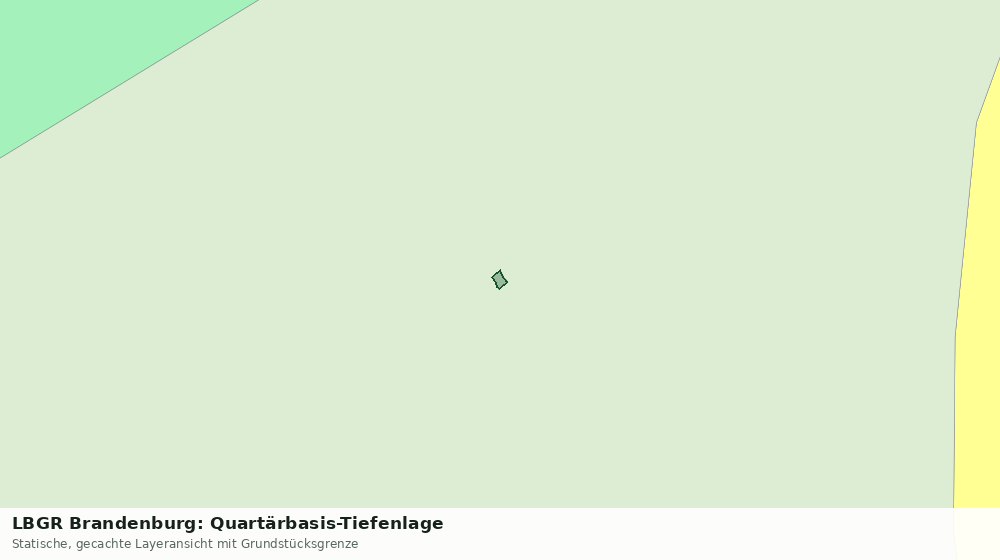 Statische Kartenansicht: LBGR Brandenburg: Quartärbasis-Tiefenlage