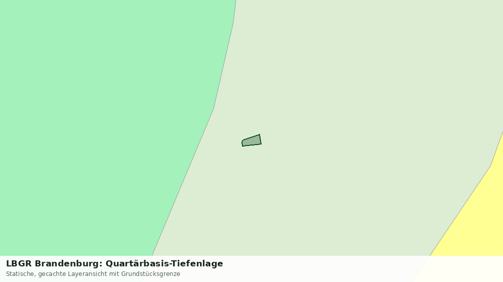 Statische Kartenansicht: LBGR Brandenburg: Quartärbasis-Tiefenlage