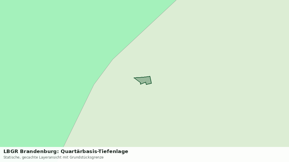 Statische Kartenansicht: LBGR Brandenburg: Quartärbasis-Tiefenlage