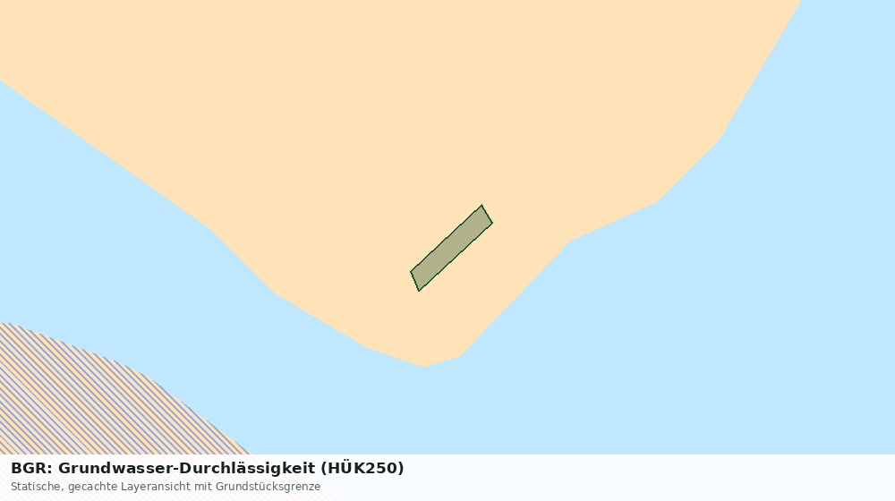 Statische Kartenansicht: BGR: Grundwasser-Durchlässigkeit (HÜK250)