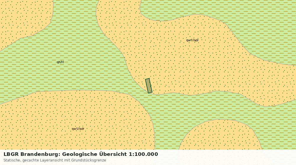 Statische Kartenansicht: LBGR Brandenburg: Geologische Übersicht 1:100.000