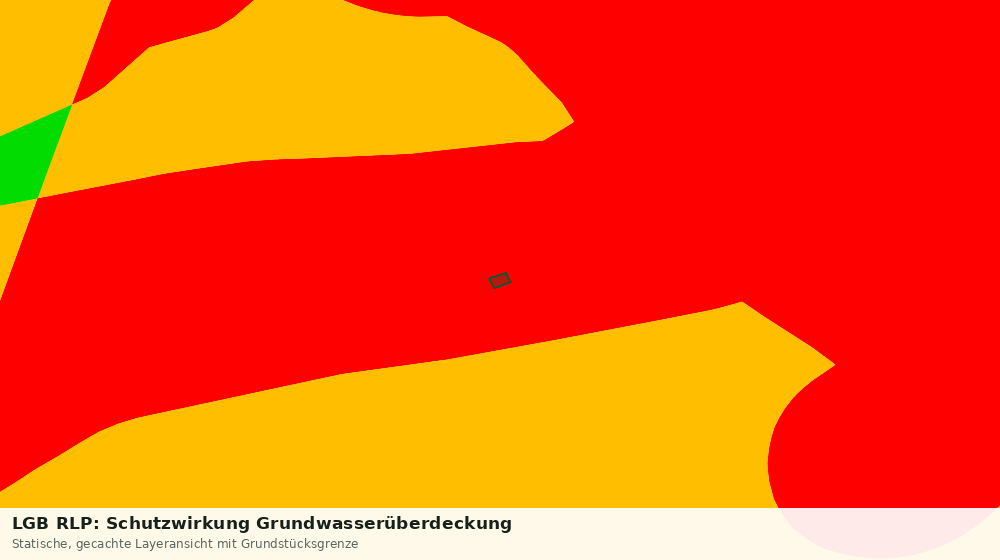 Statische Kartenansicht: LGB RLP: Schutzwirkung Grundwasserüberdeckung