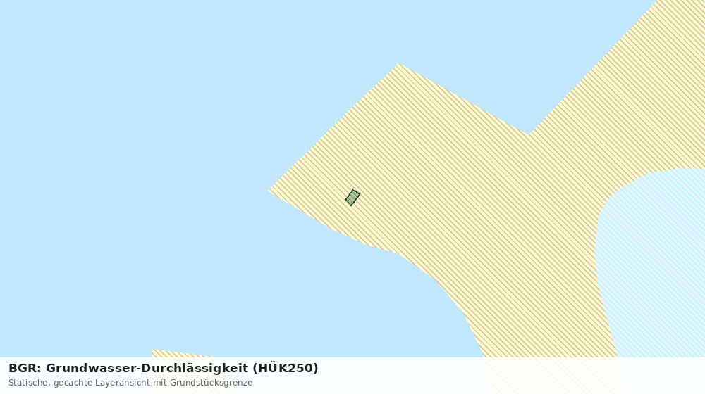 Statische Kartenansicht: BGR: Grundwasser-Durchlässigkeit (HÜK250)