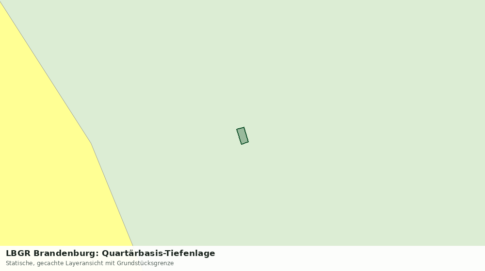 Statische Kartenansicht: LBGR Brandenburg: Quartärbasis-Tiefenlage