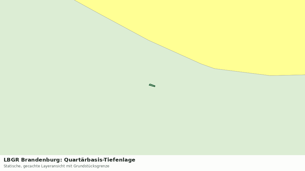 Statische Kartenansicht: LBGR Brandenburg: Quartärbasis-Tiefenlage