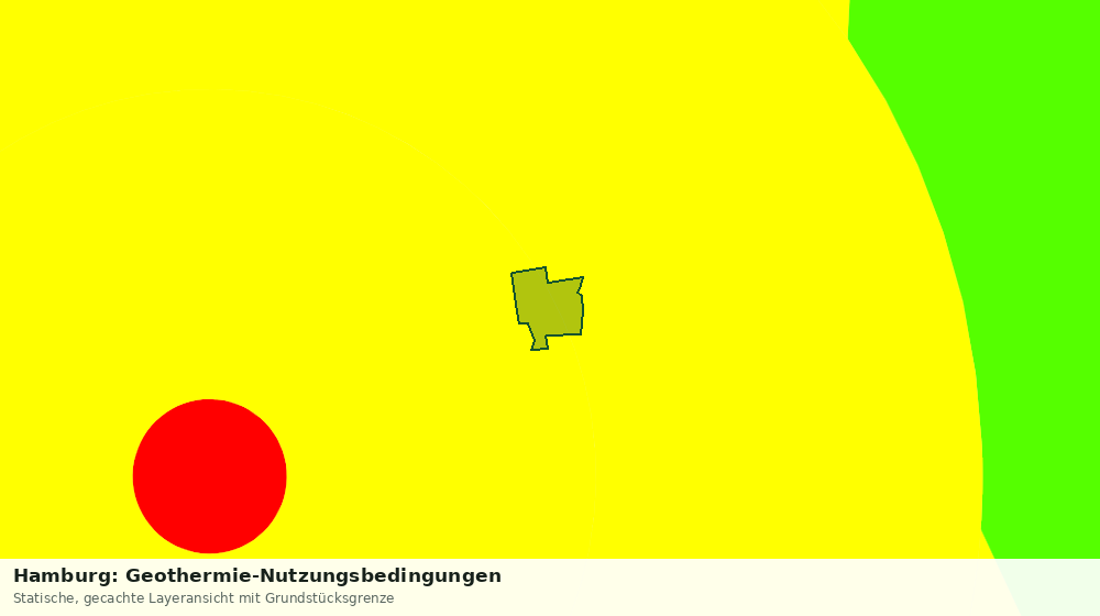 Statische Kartenansicht: Hamburg: Geothermie-Nutzungsbedingungen