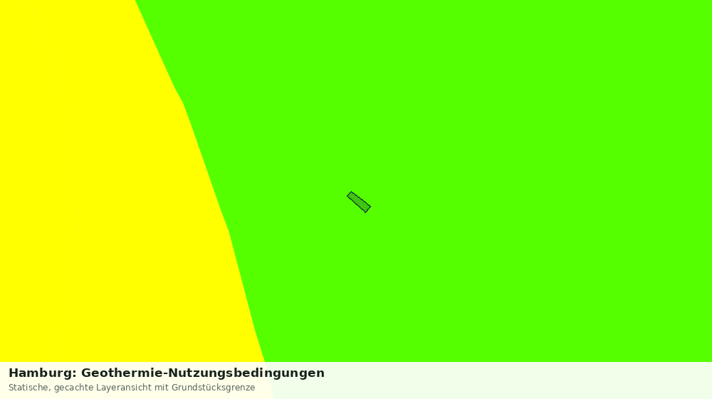 Statische Kartenansicht: Hamburg: Geothermie-Nutzungsbedingungen