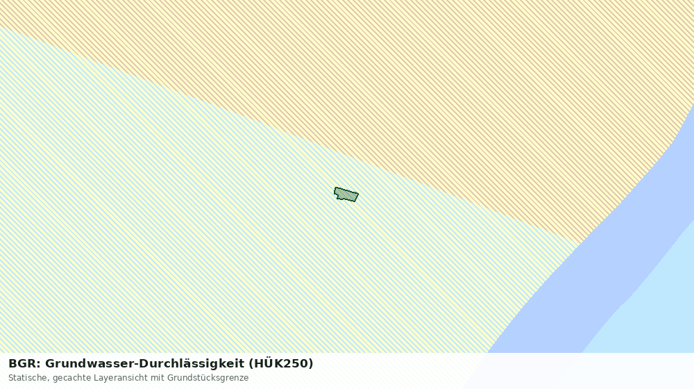 Statische Kartenansicht: BGR: Grundwasser-Durchlässigkeit (HÜK250)