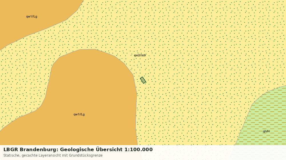 Statische Kartenansicht: LBGR Brandenburg: Geologische Übersicht 1:100.000