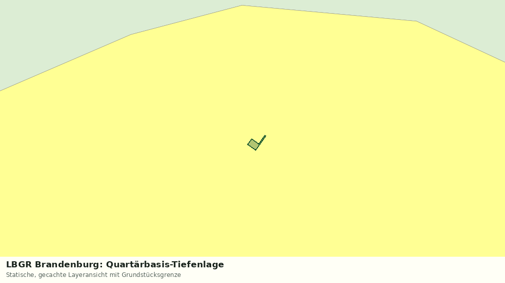Statische Kartenansicht: LBGR Brandenburg: Quartärbasis-Tiefenlage
