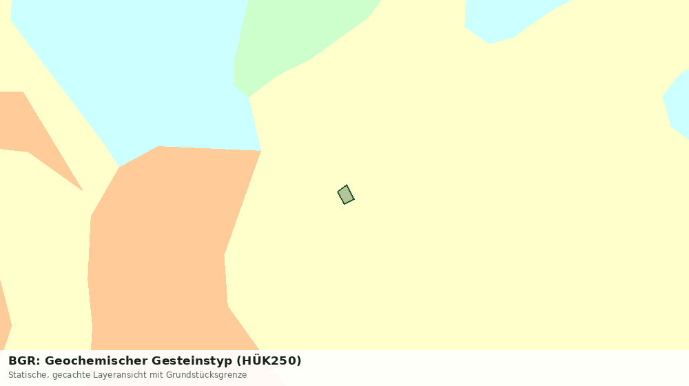 Statische Kartenansicht: BGR: Geochemischer Gesteinstyp (HÜK250)
