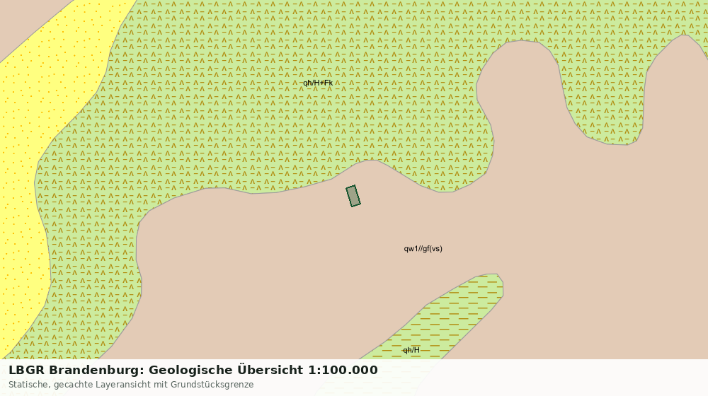 Statische Kartenansicht: LBGR Brandenburg: Geologische Übersicht 1:100.000