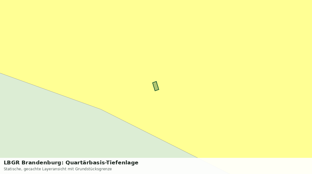 Statische Kartenansicht: LBGR Brandenburg: Quartärbasis-Tiefenlage