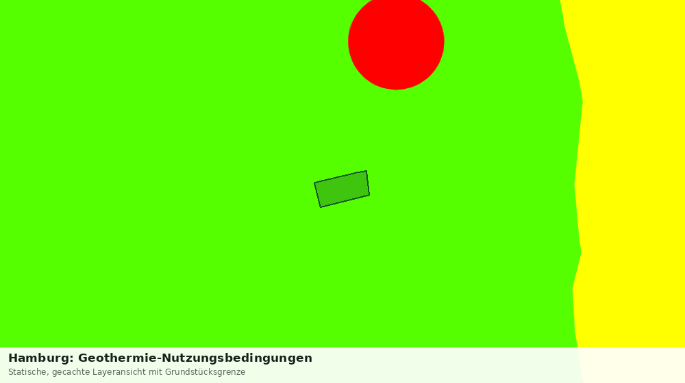 Statische Kartenansicht: Hamburg: Geothermie-Nutzungsbedingungen