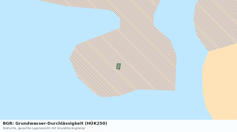Statische Kartenansicht: BGR: Grundwasser-Durchlässigkeit (HÜK250)