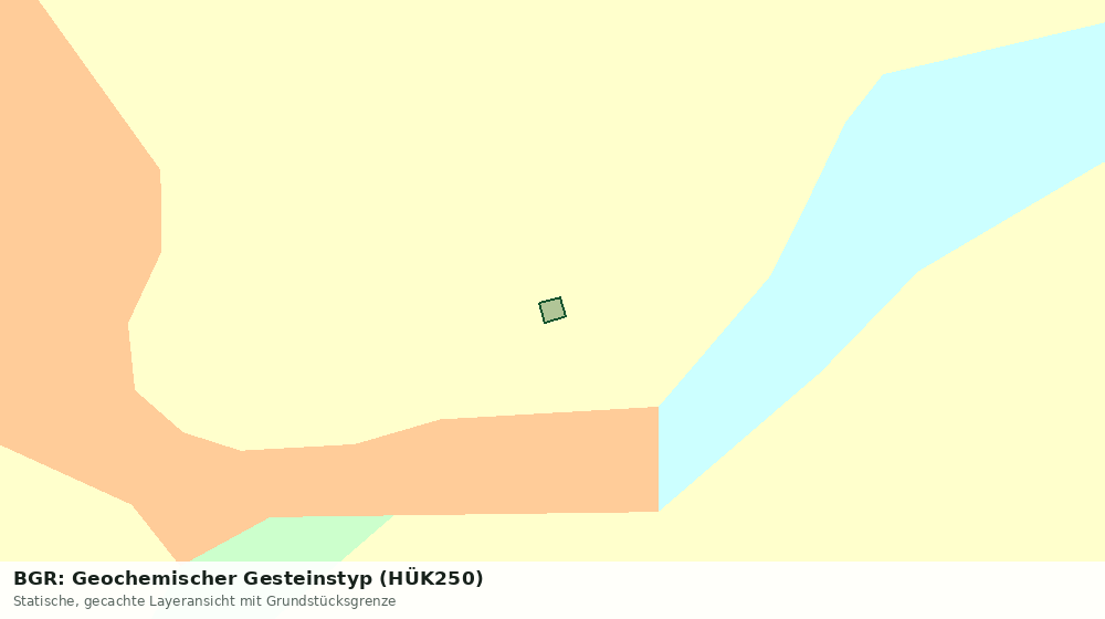 Statische Kartenansicht: BGR: Geochemischer Gesteinstyp (HÜK250)