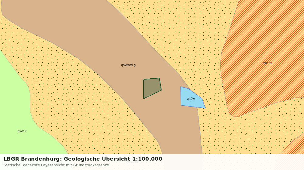 Statische Kartenansicht: LBGR Brandenburg: Geologische Übersicht 1:100.000