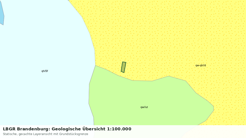 Statische Kartenansicht: LBGR Brandenburg: Geologische Übersicht 1:100.000