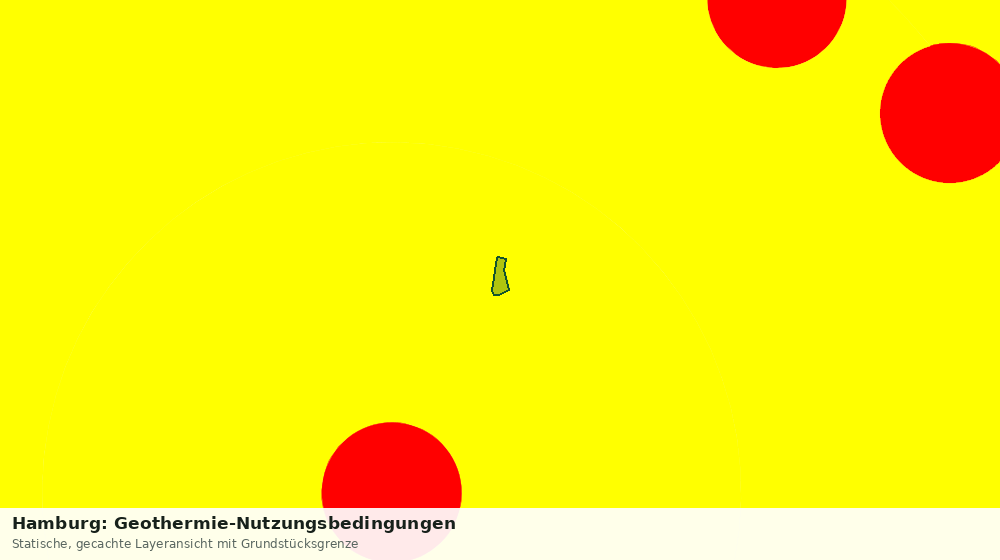 Statische Kartenansicht: Hamburg: Geothermie-Nutzungsbedingungen