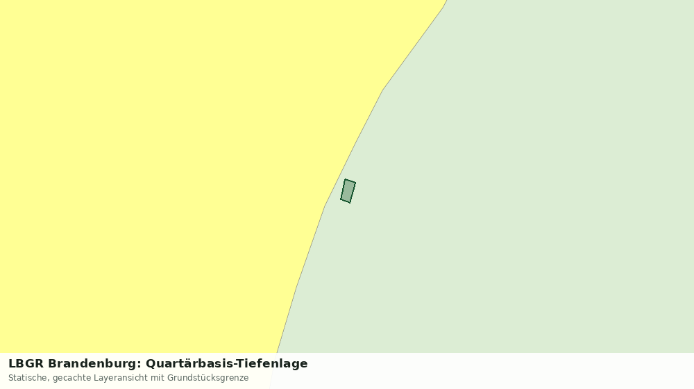 Statische Kartenansicht: LBGR Brandenburg: Quartärbasis-Tiefenlage