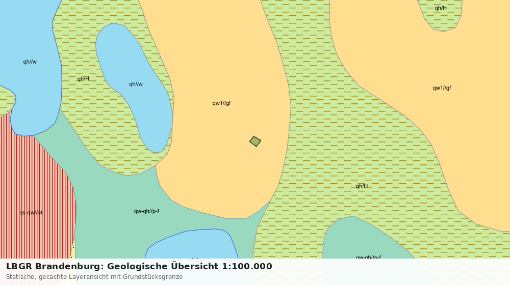 Statische Kartenansicht: LBGR Brandenburg: Geologische Übersicht 1:100.000