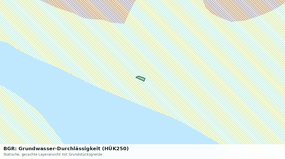 Statische Kartenansicht: BGR: Grundwasser-Durchlässigkeit (HÜK250)