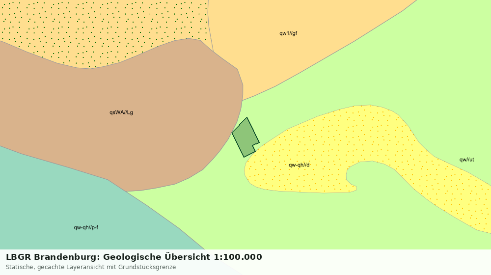 Statische Kartenansicht: LBGR Brandenburg: Geologische Übersicht 1:100.000