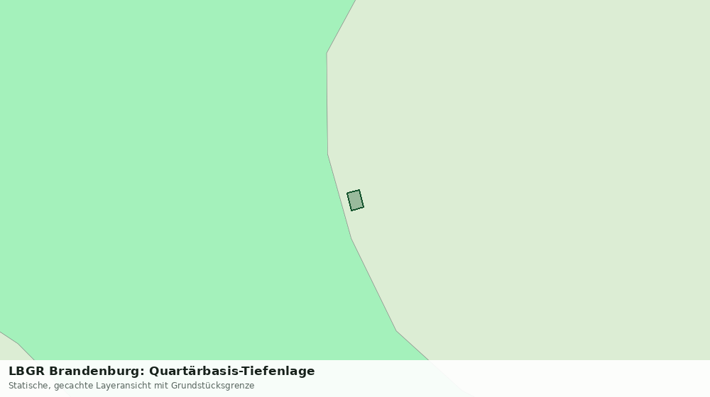 Statische Kartenansicht: LBGR Brandenburg: Quartärbasis-Tiefenlage