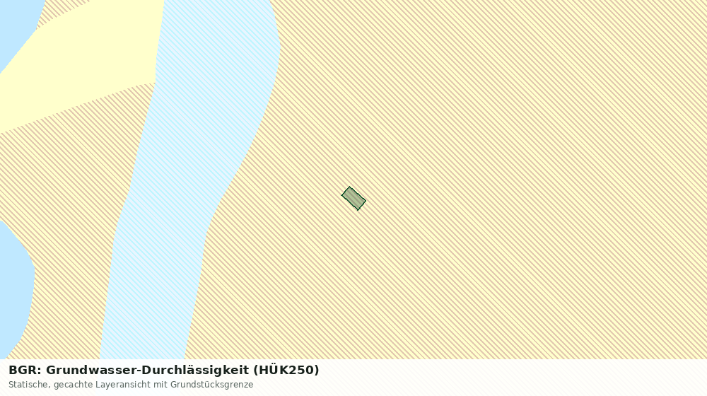 Statische Kartenansicht: BGR: Grundwasser-Durchlässigkeit (HÜK250)