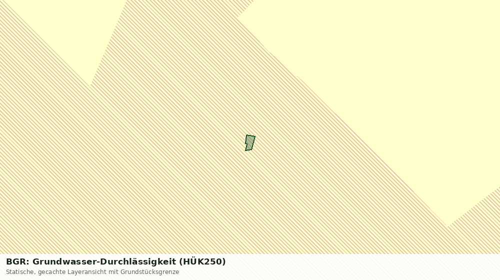 Statische Kartenansicht: BGR: Grundwasser-Durchlässigkeit (HÜK250)