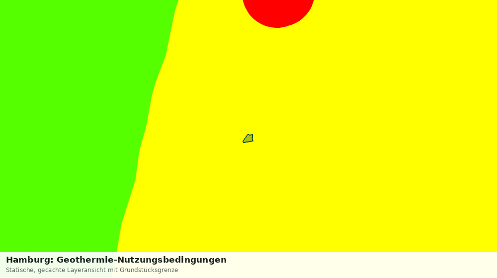 Statische Kartenansicht: Hamburg: Geothermie-Nutzungsbedingungen