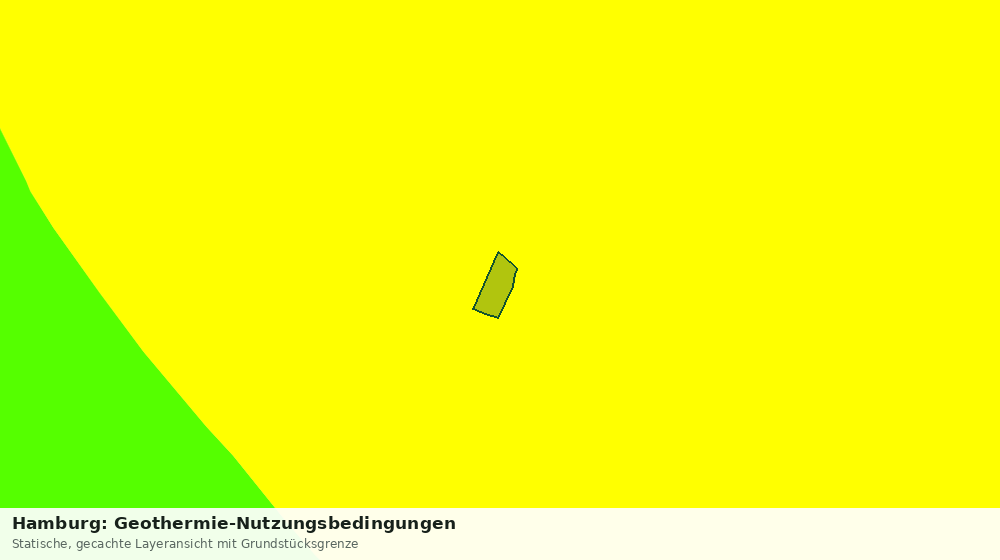 Statische Kartenansicht: Hamburg: Geothermie-Nutzungsbedingungen