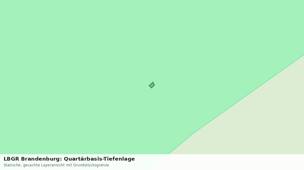 Statische Kartenansicht: LBGR Brandenburg: Quartärbasis-Tiefenlage