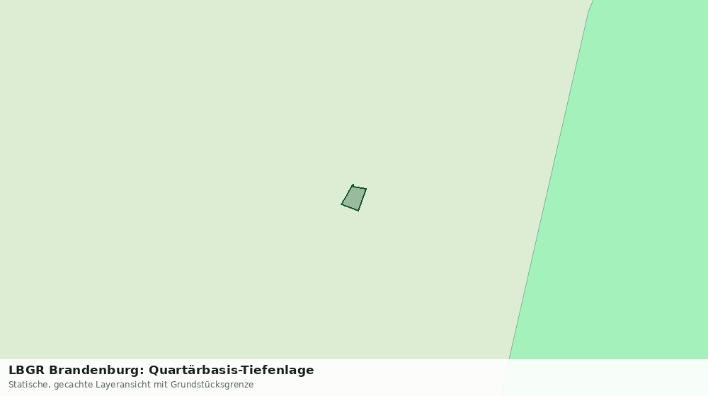 Statische Kartenansicht: LBGR Brandenburg: Quartärbasis-Tiefenlage
